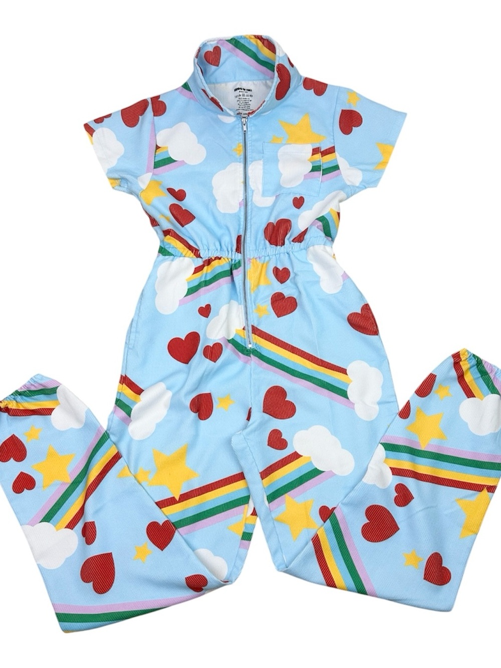 Hugo Loves Tiki Kids Rainbow Heart & Cloud One-Piece Jumpsuit